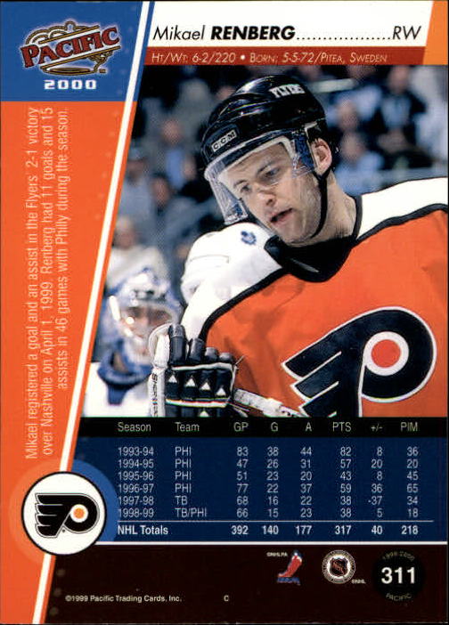 1999-00 Pacific - #437 Peter Bondra