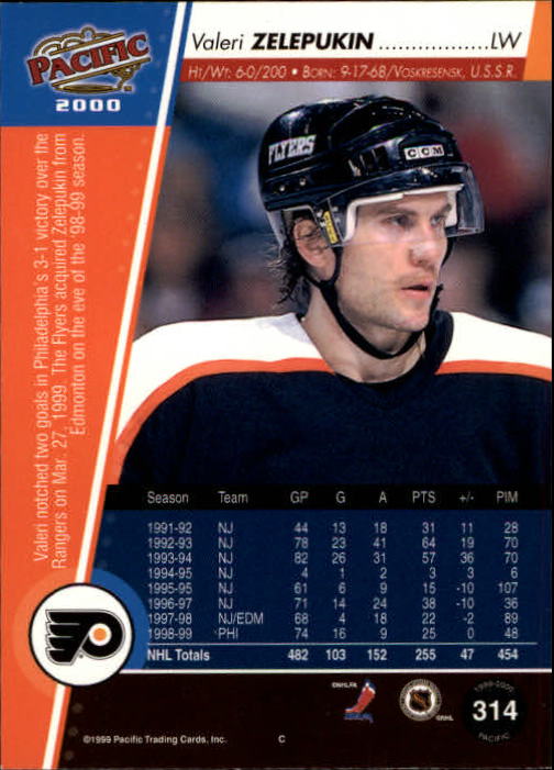 1999-00 Pacific - #437 Peter Bondra