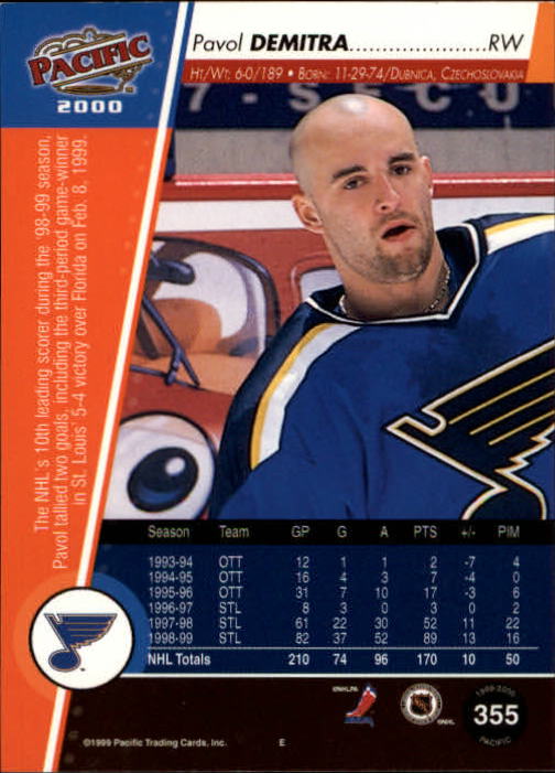 1999-00 Pacific - #437 Peter Bondra