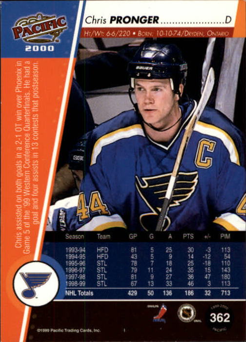 1999-00 Pacific - #437 Peter Bondra