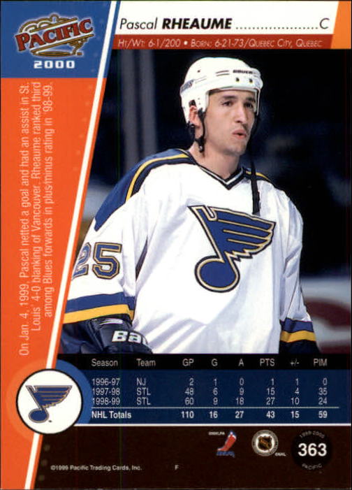 1999-00 Pacific - #437 Peter Bondra