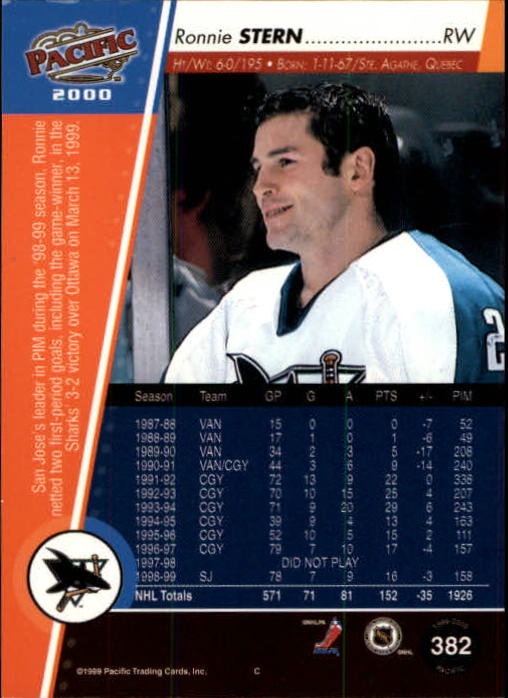 A5566- 1999-00 Pacific Hockey #s 251-450 +Inserts -You Pick- 15+ FREE US SHIP - Picture 203 of 371