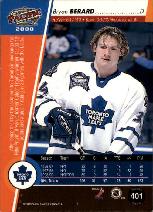 A5566- 1999-00 Pacific Hockey #s 251-450 +Inserts -You Pick- 15+ FREE US SHIP - Picture 233 of 371