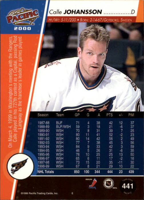 A5566- 1999-00 Pacific Hockey #s 251-450 +Inserts -You Pick- 15+ FREE US SHIP - Picture 305 of 371