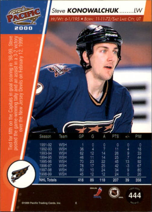 A5566- 1999-00 Pacific Hockey #s 251-450 +Inserts -You Pick- 15+ FREE US SHIP - Picture 309 of 371