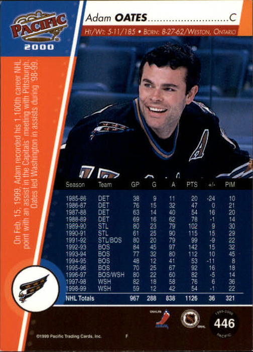 A5566- 1999-00 Pacific Hockey #s 251-450 +Inserts -You Pick- 15+ FREE US SHIP - Picture 313 of 371