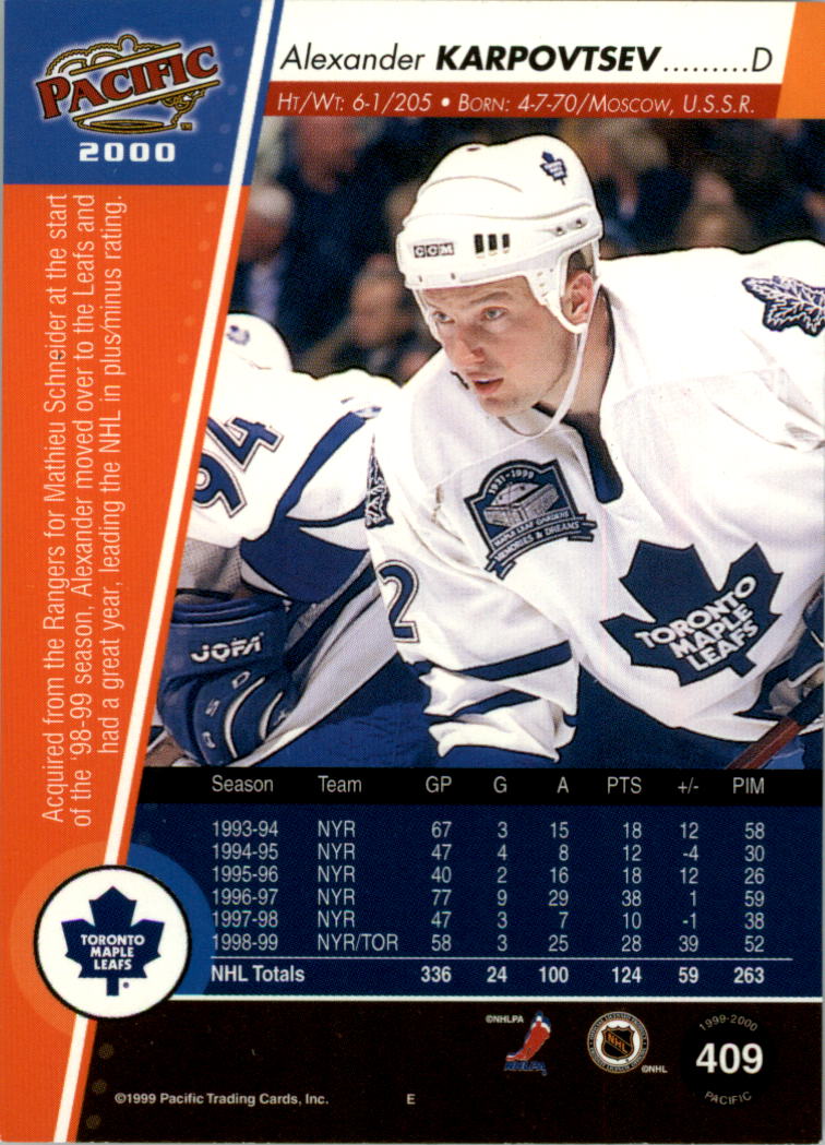 Sports Card Back