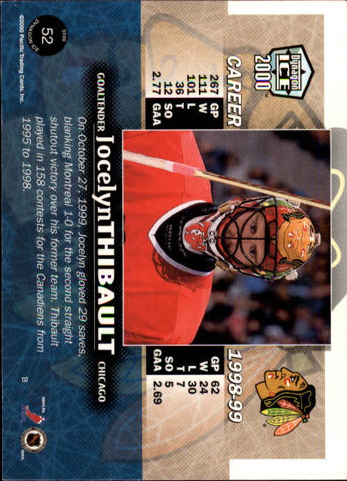 1999-00 Pacific Dynagon Ice - #26 Joe Thornton