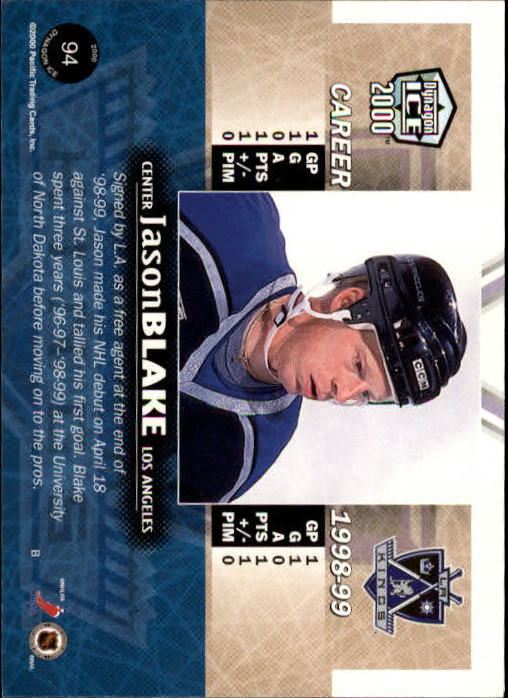 1999-00 Pacific Dynagon Ice - #26 Joe Thornton