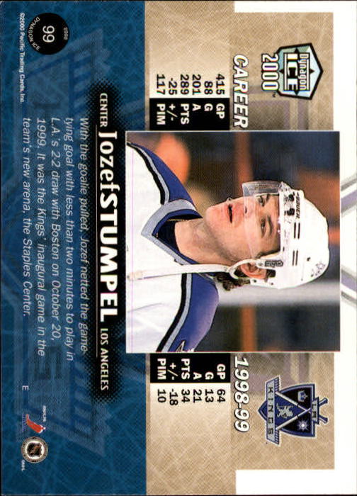 A9009- 1999-00 Pacific Dynagon Ice Hk Cards 1-204 -You Pick- 15+ FREE US SHIP - Picture 193 of 407