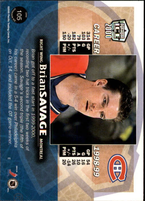 A9009- 1999-00 Pacific Dynagon Ice Hk Cards 1-204 -You Pick- 15+ FREE US SHIP - Picture 205 of 407