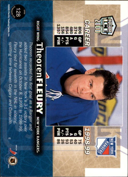 A9009- 1999-00 Pacific Dynagon Ice Hk Cards 1-204 -You Pick- 15+ FREE US SHIP - Picture 251 of 407