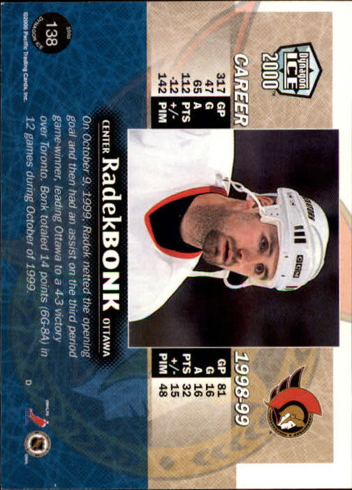A9009- 1999-00 Pacific Dynagon Ice Hk Cards 1-204 -You Pick- 15+ FREE US SHIP - Picture 271 of 407