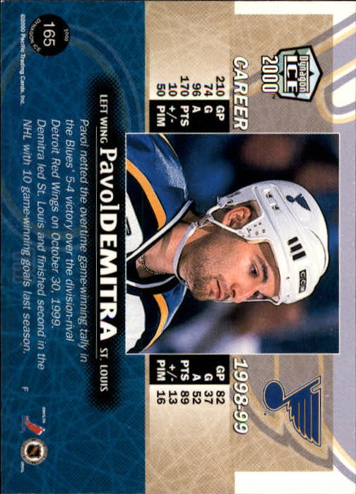 A9009- 1999-00 Pacific Dynagon Ice Hk Cards 1-204 -You Pick- 15+ FREE US SHIP - Picture 323 of 407
