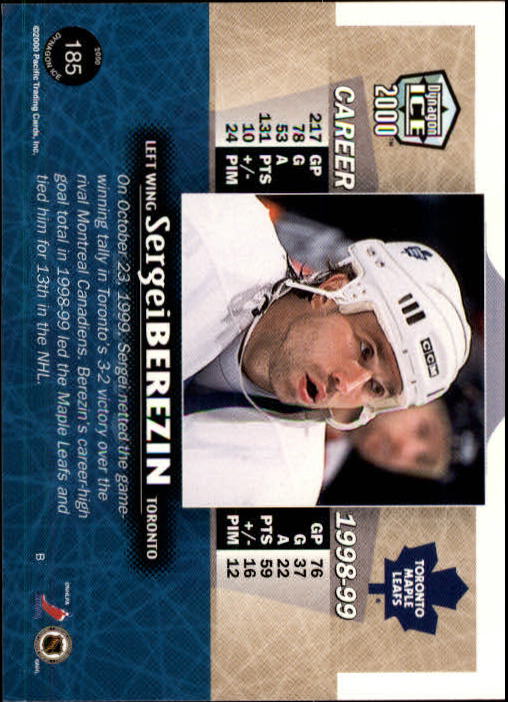 A9009- 1999-00 Pacific Dynagon Ice Hk Cards 1-204 -You Pick- 15+ FREE US SHIP - Picture 363 of 407