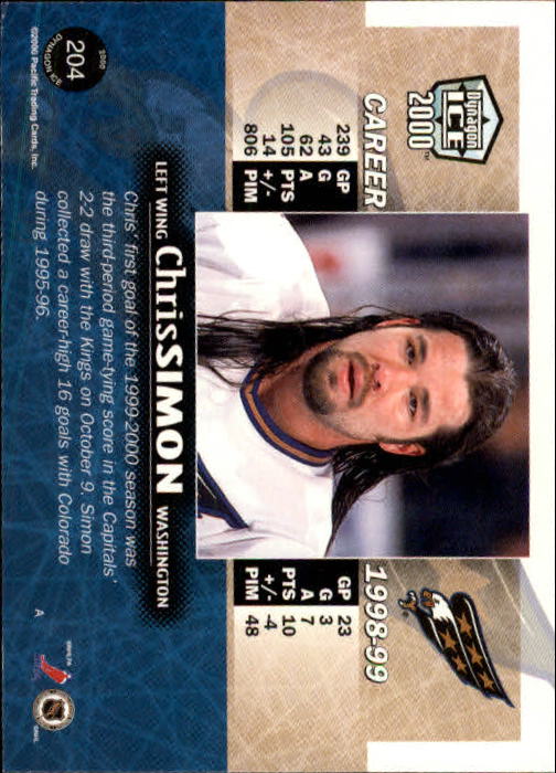 A9009- 1999-00 Pacific Dynagon Ice Hk Cards 1-204 -You Pick- 15+ FREE US SHIP - Picture 401 of 407
