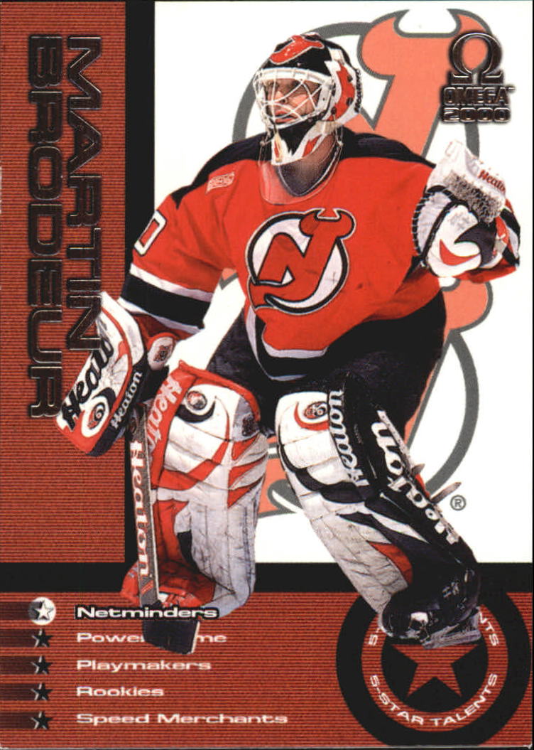 1999-00 Pacific Omega 5 Star Talents #28 Martin Brodeur