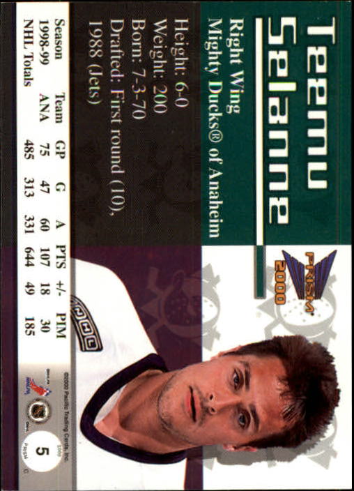 A5427- 1999-00 Pacific Prism Hk #s 1-150 +Rookies -You Pick- 15+ FREE US SHIP - Picture 11 of 293