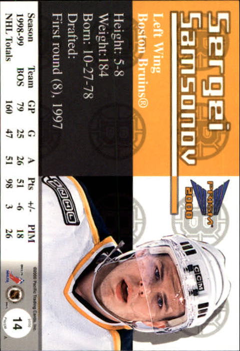 A5427- 1999-00 Pacific Prism Hk #s 1-150 +Rookies -You Pick- 15+ FREE US SHIP - Picture 27 of 293