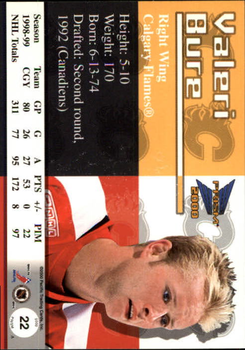 A5427- 1999-00 Pacific Prism Hk #s 1-150 +Rookies -You Pick- 15+ FREE US SHIP - Picture 43 of 293