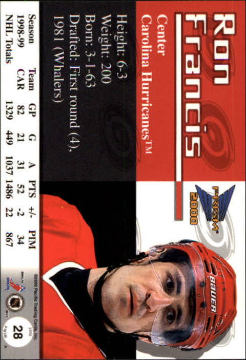 A5427- 1999-00 Pacific Prism Hk #s 1-150 +Rookies -You Pick- 15+ FREE US SHIP - Picture 55 of 293