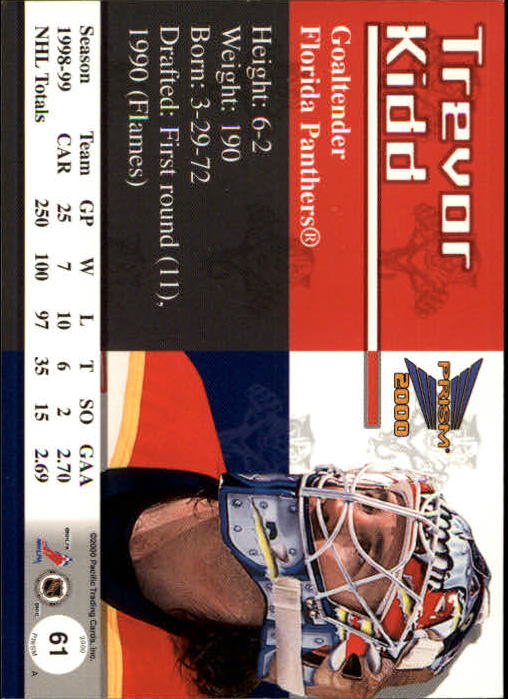 A5427- 1999-00 Pacific Prism Hk #s 1-150 +Rookies -You Pick- 15+ FREE US SHIP - Picture 121 of 293