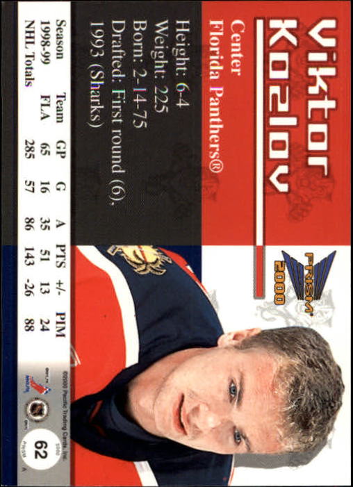 A5427- 1999-00 Pacific Prism Hk #s 1-150 +Rookies -You Pick- 15+ FREE US SHIP - Picture 123 of 293