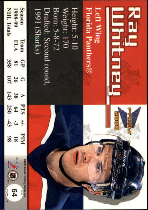 A5427- 1999-00 Pacific Prism Hk #s 1-150 +Rookies -You Pick- 15+ FREE US SHIP - Picture 127 of 293