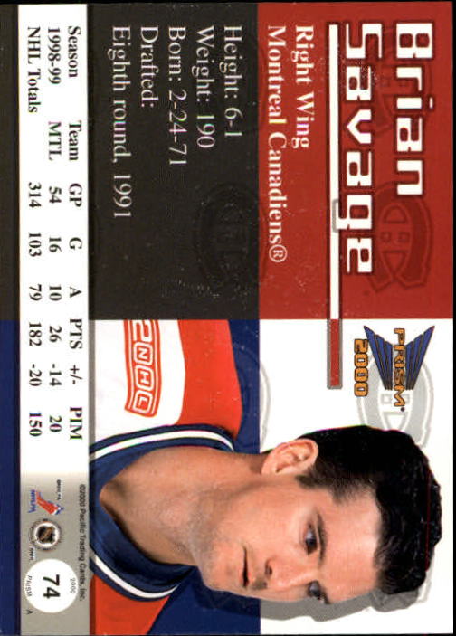 A5427- 1999-00 Pacific Prism Hk #s 1-150 +Rookies -You Pick- 15+ FREE US SHIP - Picture 147 of 293