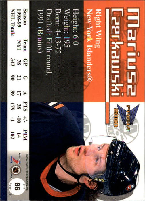 A5427- 1999-00 Pacific Prism Hk #s 1-150 +Rookies -You Pick- 15+ FREE US SHIP - Picture 169 of 293