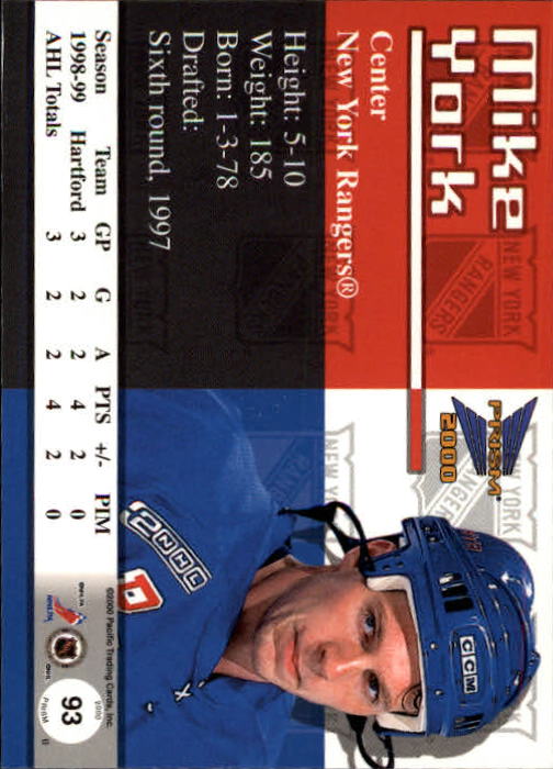A5427- 1999-00 Pacific Prism Hk #s 1-150 +Rookies -You Pick- 15+ FREE US SHIP - Picture 183 of 293