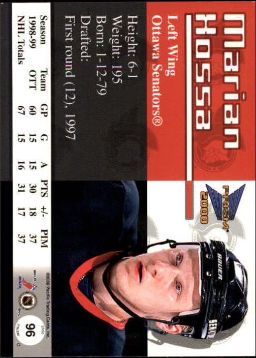 A5427- 1999-00 Pacific Prism Hk #s 1-150 +Rookies -You Pick- 15+ FREE US SHIP - Picture 189 of 293