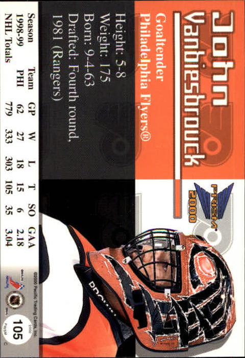 A5427- 1999-00 Pacific Prism Hk #s 1-150 +Rookies -You Pick- 15+ FREE US SHIP - Picture 205 of 293