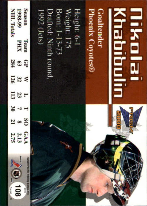 A5427- 1999-00 Pacific Prism Hk #s 1-150 +Rookies -You Pick- 15+ FREE US SHIP - Picture 211 of 293