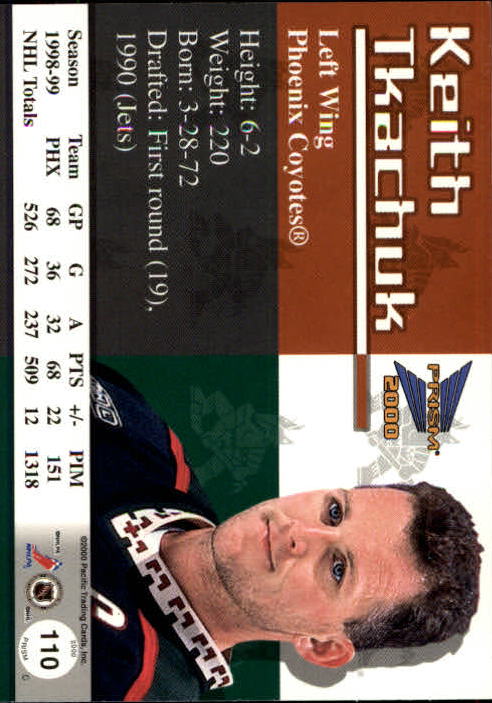 A5427- 1999-00 Pacific Prism Hk #s 1-150 +Rookies -You Pick- 15+ FREE US SHIP - Picture 215 of 293