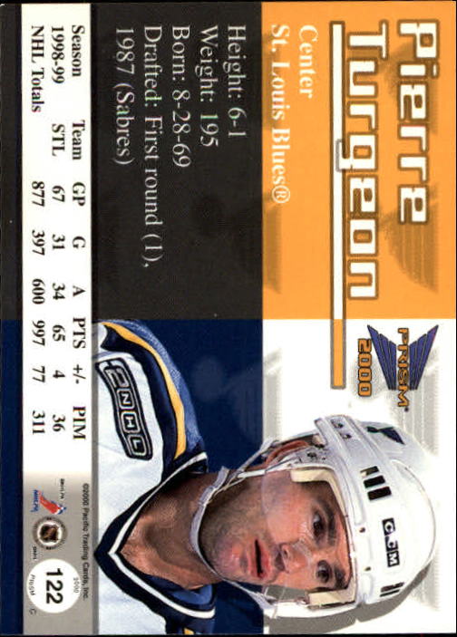 A5427- 1999-00 Pacific Prism Hk #s 1-150 +Rookies -You Pick- 15+ FREE US SHIP - Picture 237 of 293