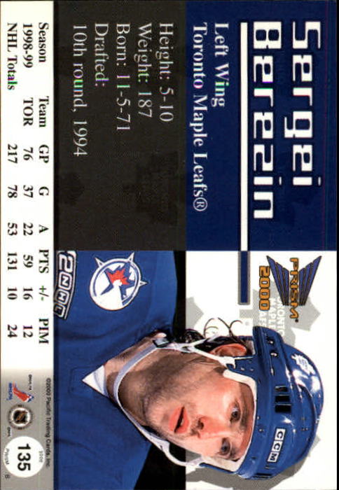 A5427- 1999-00 Pacific Prism Hk #s 1-150 +Rookies -You Pick- 15+ FREE US SHIP - Picture 263 of 293