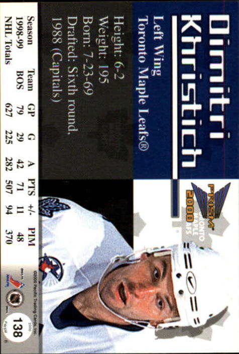 A5427- 1999-00 Pacific Prism Hk #s 1-150 +Rookies -You Pick- 15+ FREE US SHIP - Picture 269 of 293