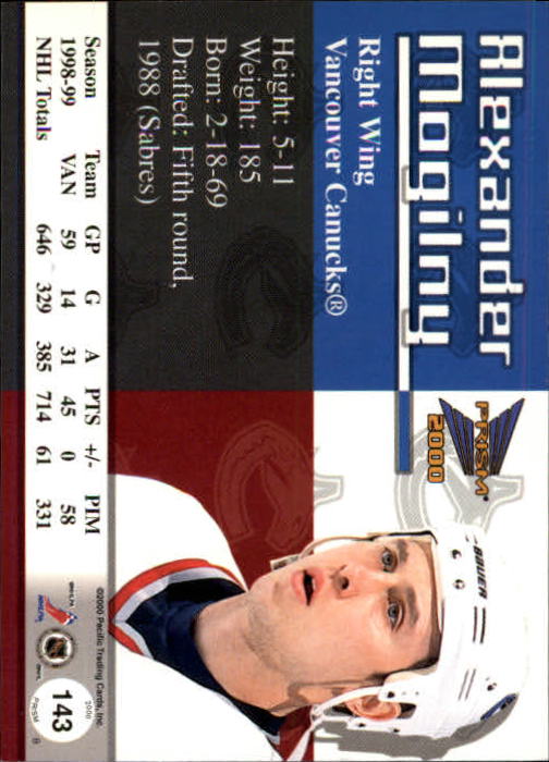 A5427- 1999-00 Pacific Prism Hk #s 1-150 +Rookies -You Pick- 15+ FREE US SHIP - Picture 279 of 293