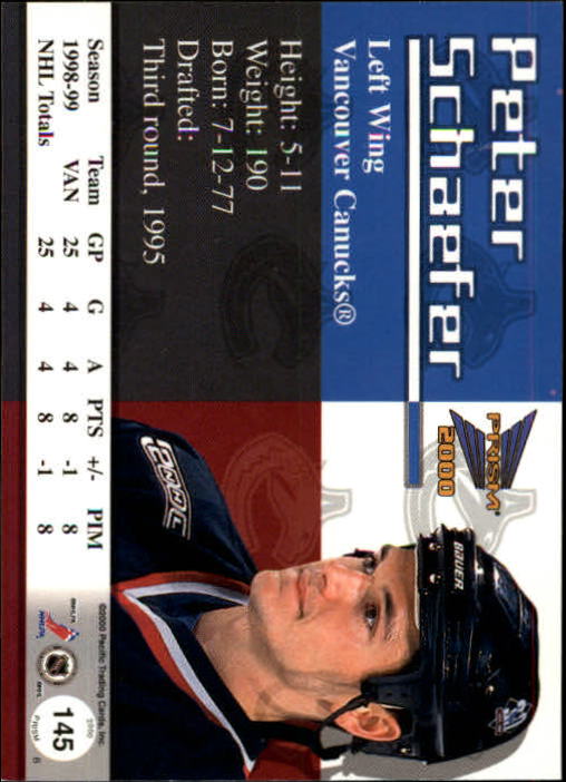 A5427- 1999-00 Pacific Prism Hk #s 1-150 +Rookies -You Pick- 15+ FREE US SHIP - Picture 283 of 293