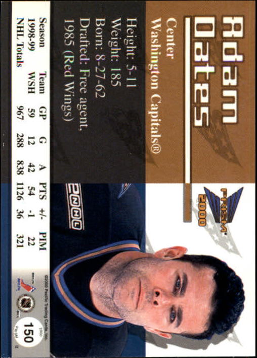 A5427- 1999-00 Pacific Prism Hk #s 1-150 +Rookies -You Pick- 15+ FREE US SHIP - Picture 293 of 293