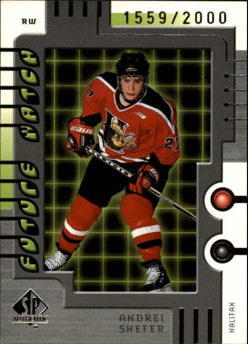 1999-00 SP Authentic #129 Andrei Shefer RC