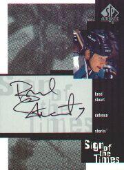 1999-00 SP Authentic Sign of the Times #BS Brad Stuart
