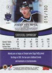 1999-00 Topps Gold Label Class 1 Red #83 Jozef Stumpel back image