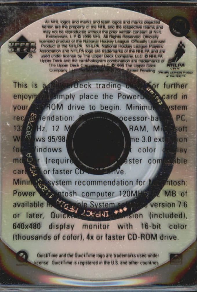 1999-00 Upper Deck PowerDeck Inserts #PD8 Wayne Gretzky SP back image