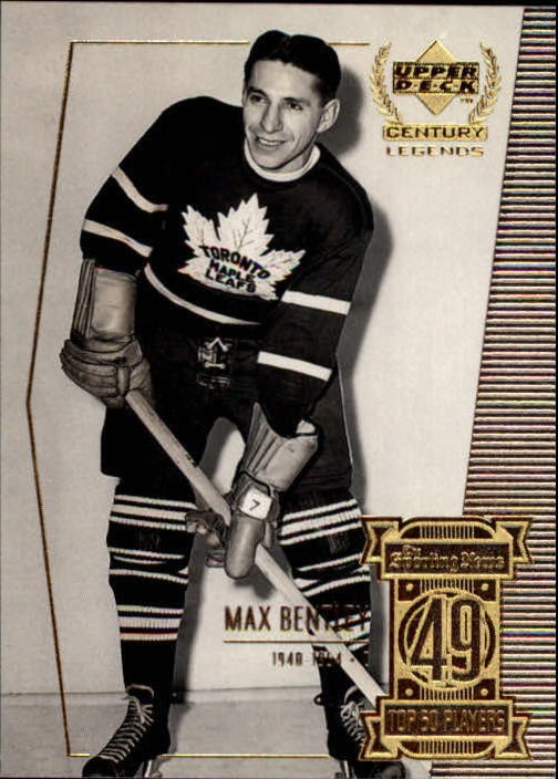 1999-00 Upper Deck Century Legends #49 Max Bentley