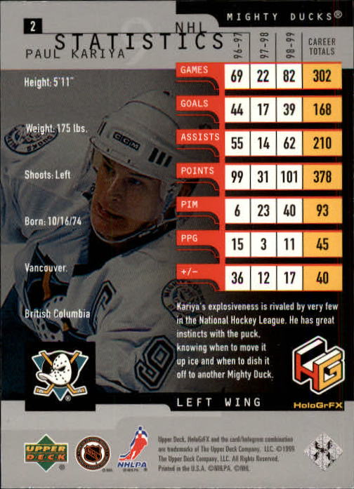 1999-00 Upper Deck HoloGrFX - #5 Ray Bourque