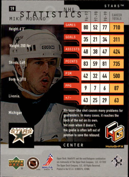 1999-00 Upper Deck HoloGrFX - #5 Ray Bourque