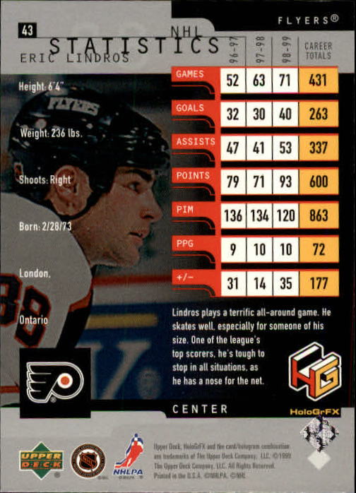 1999-00 Upper Deck HoloGrFX - #5 Ray Bourque