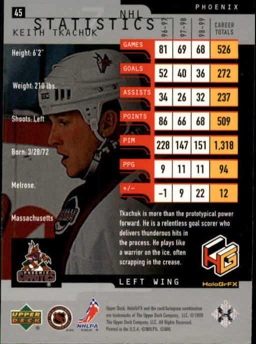 1999-00 Upper Deck HoloGrFX - #5 Ray Bourque